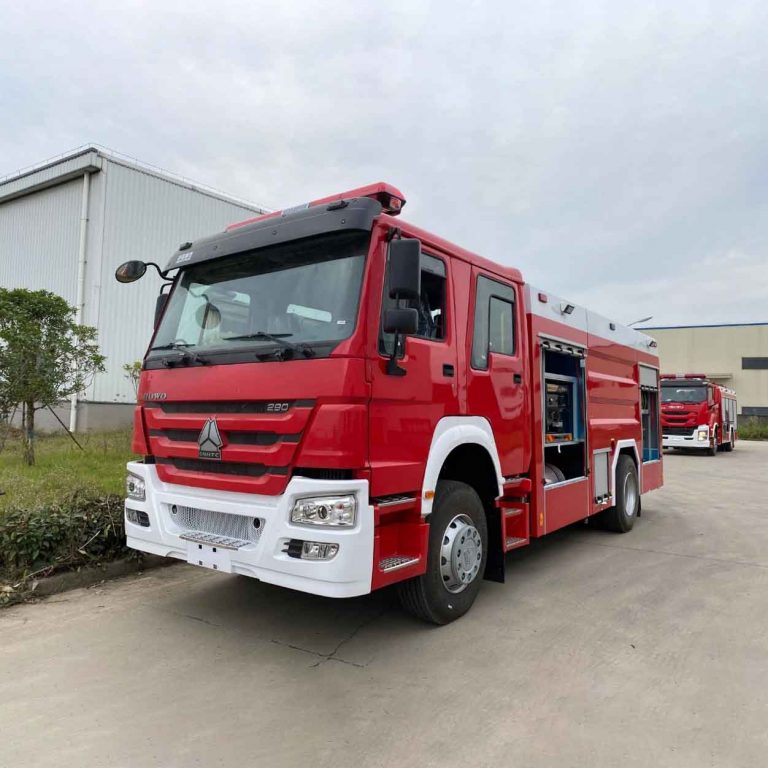 18m High Spray Arm Sinotruk HOWO Foma Water Tower Fire Truck 6X4 12000L Large Flow Fire Rescue Truck (20)