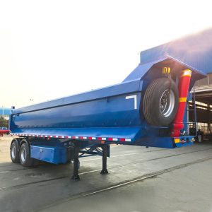 2 Axles 30CBM Rear Tipper Dump Semi Trailer (4)