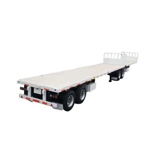 2 Axles Interlink Flatbed Semi Trailer (1)