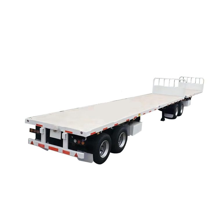 2 Axles Interlink Flatbed Semi Trailer (1)