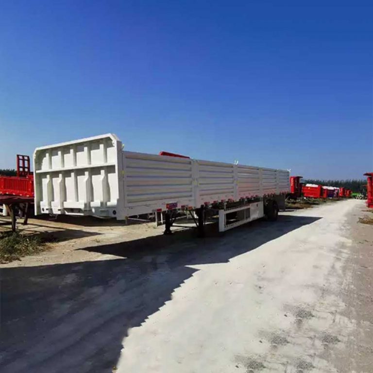 2-Axles-Side-Wall-Flatbed-Bulk-Semi-Trailer-for-sale-1