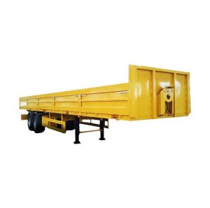 2 Axles Side Wall Flatbed Bulk Semi Trailer for sale (7)