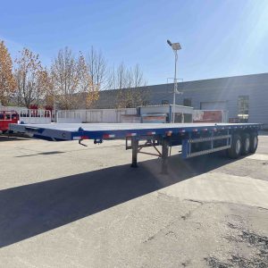 3 Axles 40FT Flatbed Container Semi Trailer 13