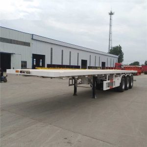 3 Axles 40FT Flatbed Container Semi Trailer 20