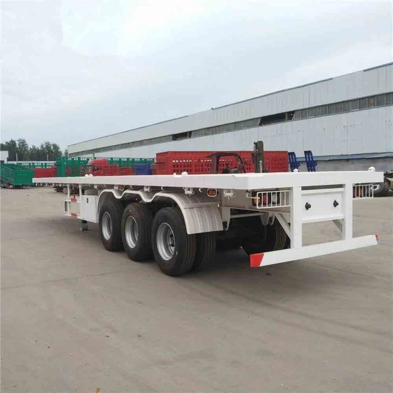 3 Axles 40FT Flatbed Container Semi Trailer 21