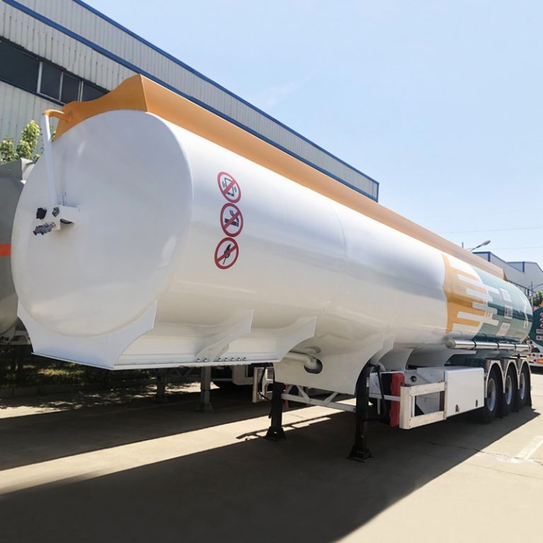 3 Axles Aluminum Fuel tanker Semi Trailer-2