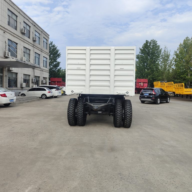 3 Axles Dolly Full Drawbar Drop Flatbed Side Wall Board Fence Turn Table Twist Lock Container CKD SKD Truck Trailer for Sale in Ethiopia (2)