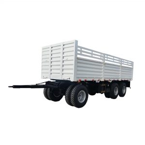 3 Axles Dolly Full Drawbar Drop Flatbed Side Wall Board Fence Turn Table Twist Lock Container CKD SKD Truck Trailer for Sale in Ethiopia (7)