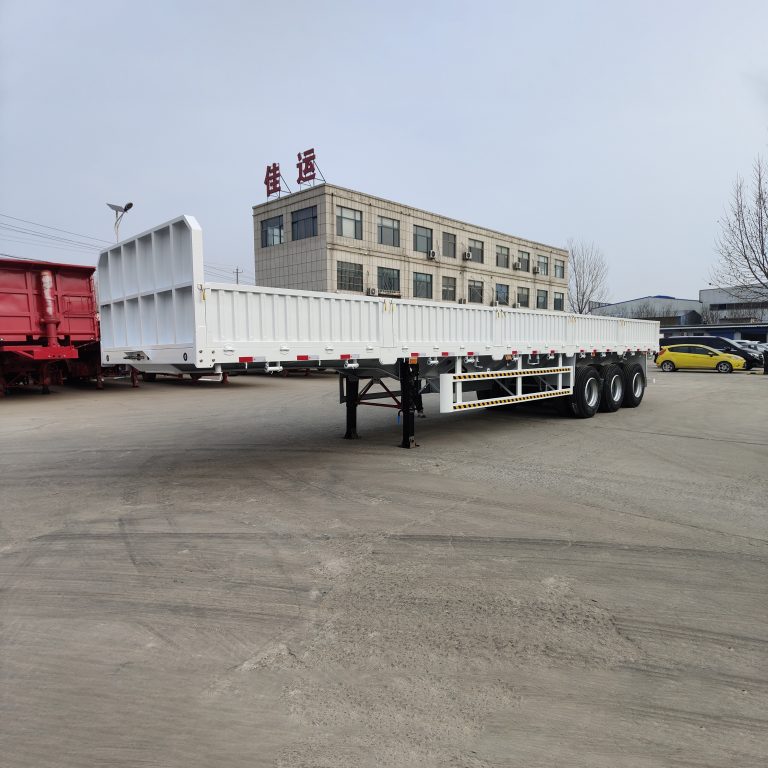 3 Axles Drop Side Wall Trailer with 800mm Height Side Walls (1)