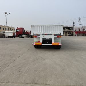 3 Axles Drop Side Wall Trailer with 800mm Height Side Walls (4)