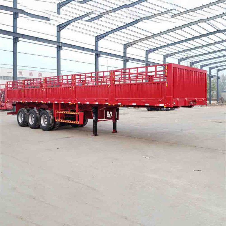 3 Axles Fence Stake Bulk Cargo Semi Trailer (2)