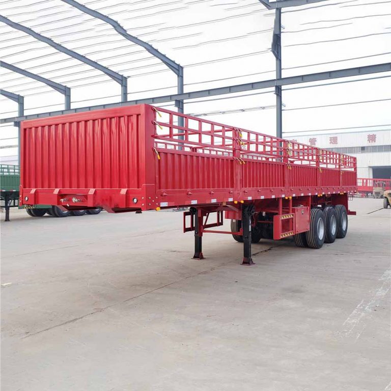 3 Axles Fence Stake Bulk Cargo Semi Trailer (3)