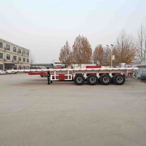 4 Axles Flatbed Semi Trailer With Air Suspension (14)