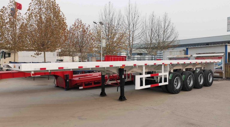 4 Axles Flatbed Semi Trailer With Air Suspension (15)