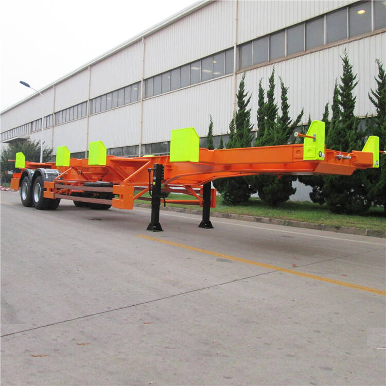 45FT Bomb Carts Container Terminal Chassis Trailer (4)