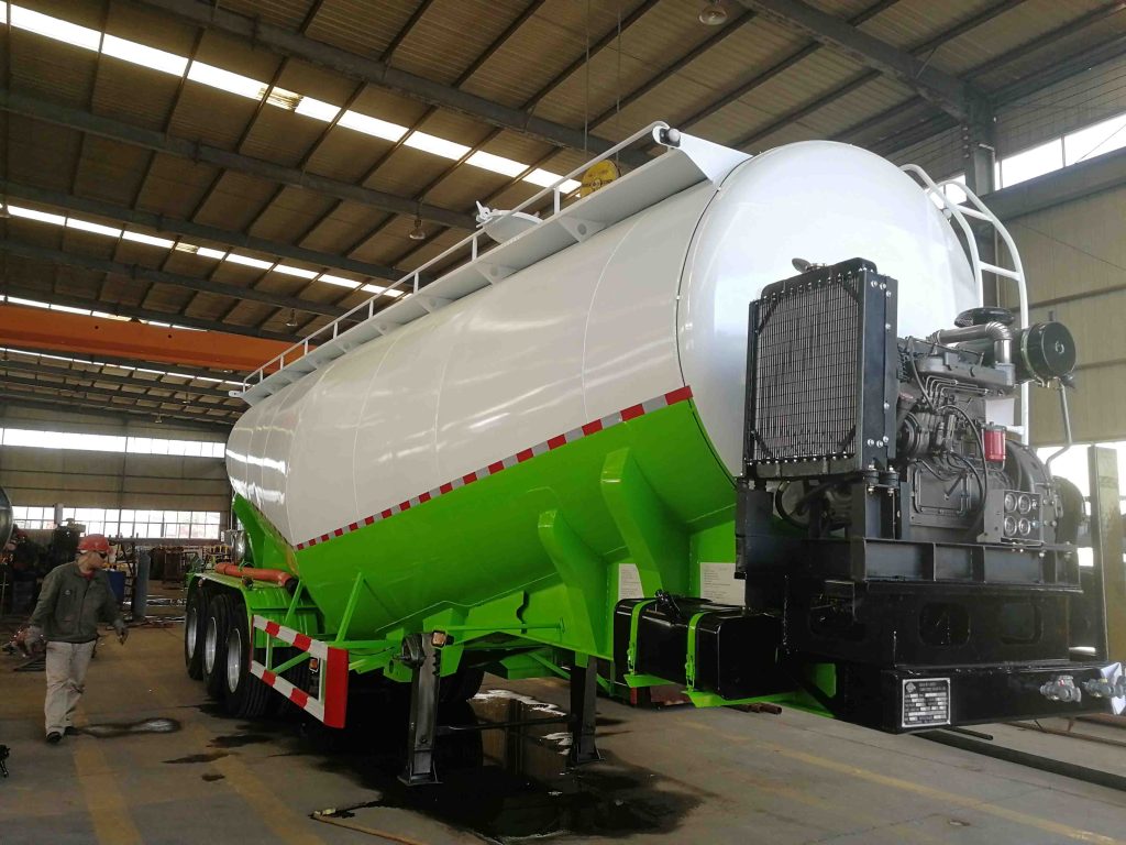 50 3 Axles Cement Bulk Pneumatic Tanker Trailer插图