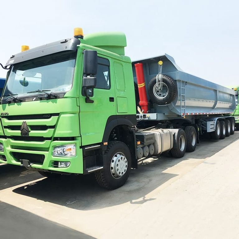 Hot Selling 4 Axles 40CBM Rear Tipper Trailer in Guinea (8)