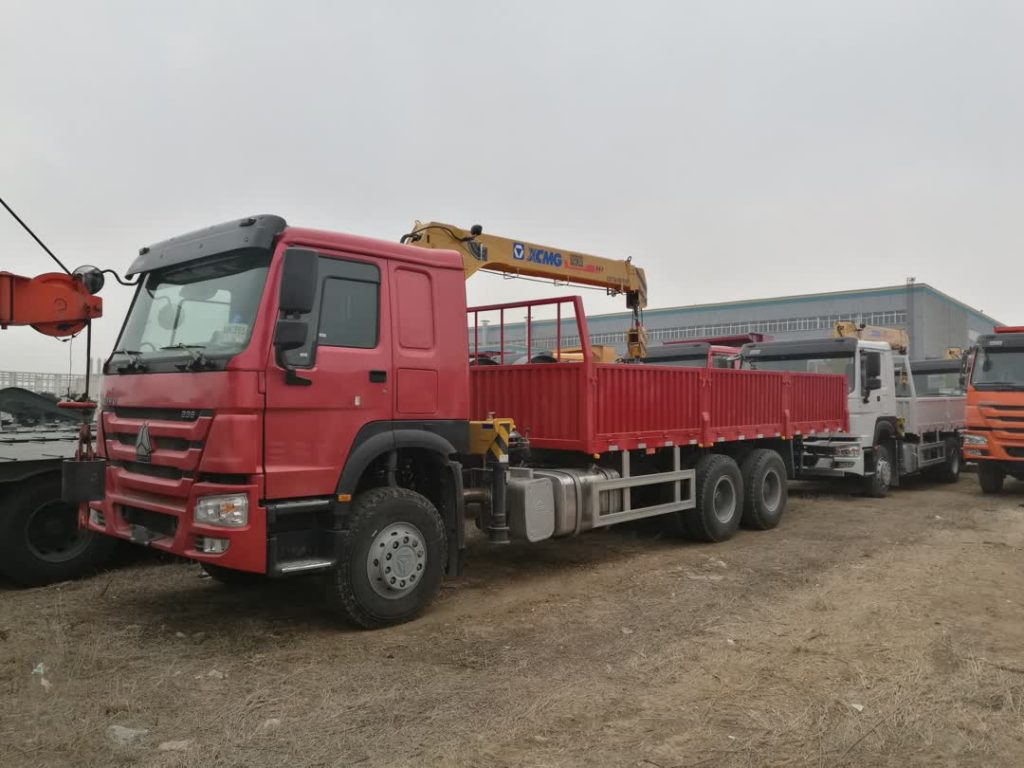 Straight Lifting 10-16 Ton Telescopic Knockle Boom Lorry Cargo Lifter 25-35ton Mounted Crane Truck插图